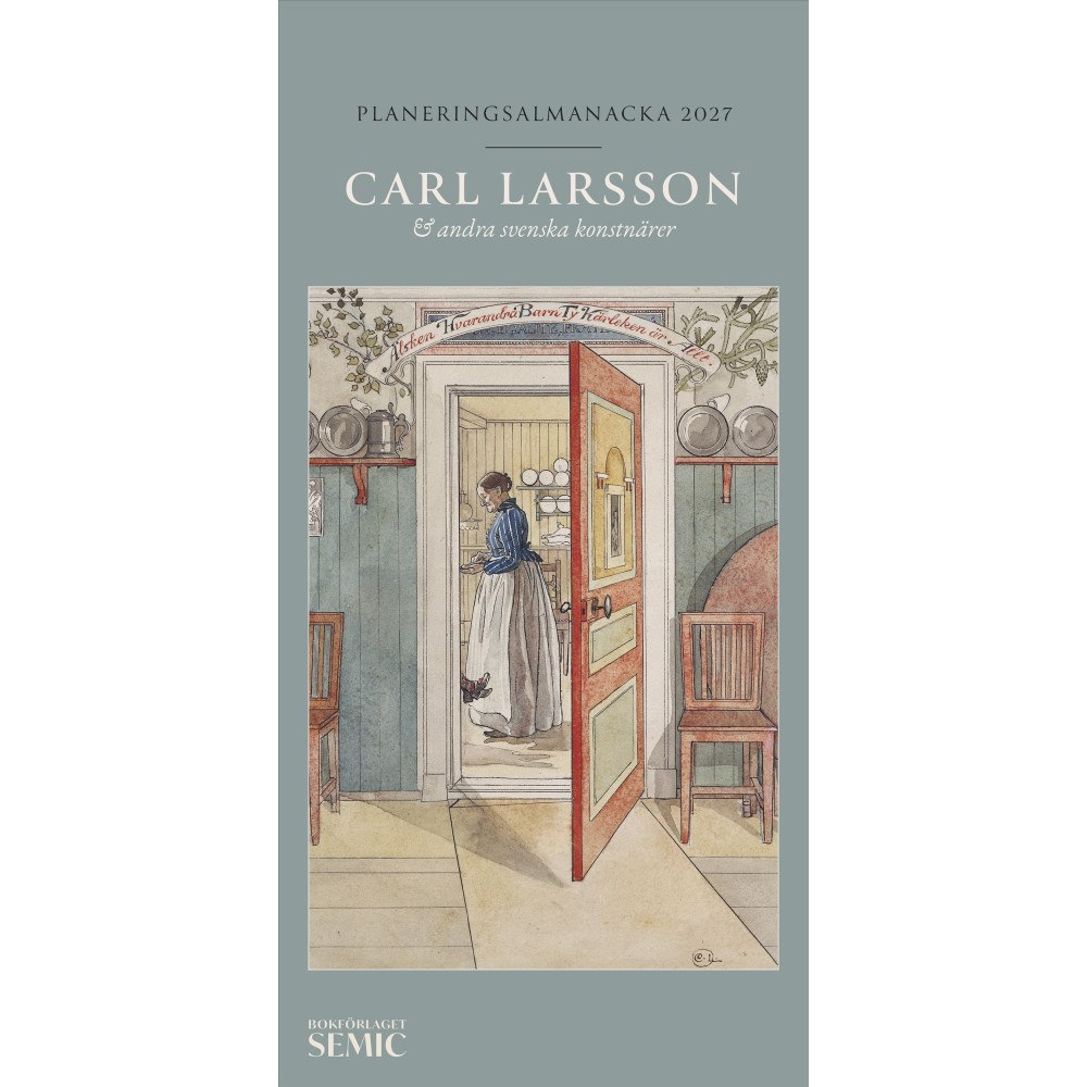 Bokförlaget Semic Carl Larsson & andra svenska konstnärer. Planeringsalmanacka 2027 (bok, spiral)
