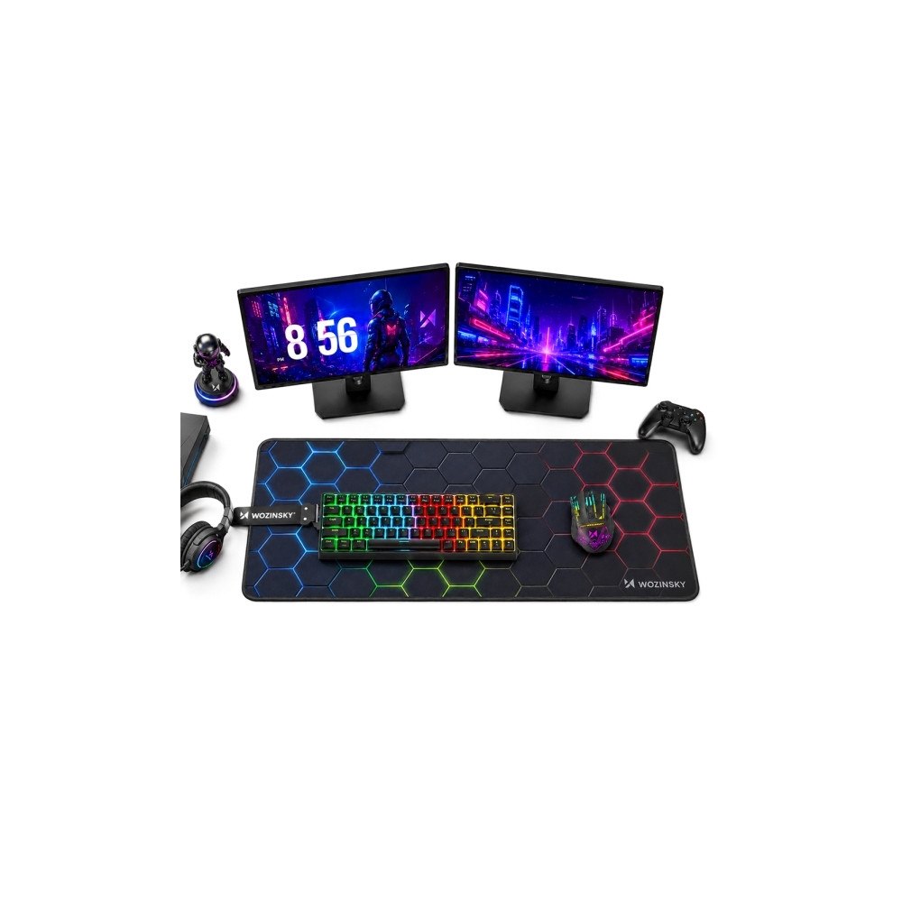 Wozinsky Wozinsky WPD-B800 gamingmusmatta 800x300 mm vattentät med mö...