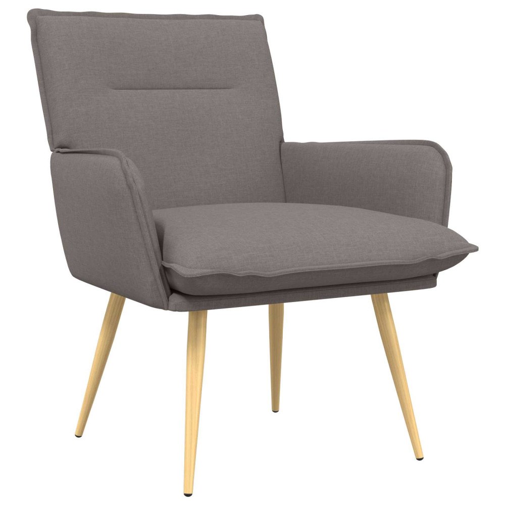 vidaXL Fåtölj Taupe Tyg