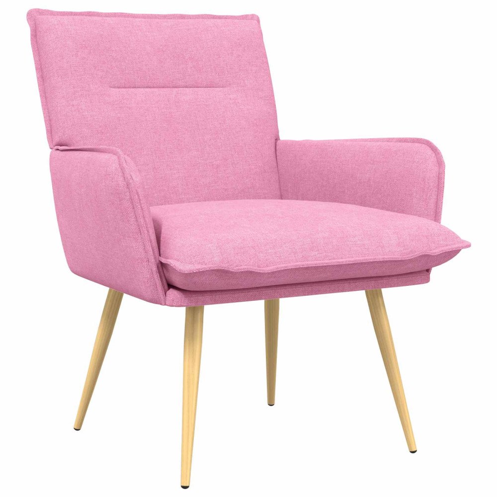 vidaXL Fåtölj Rosa Tyg