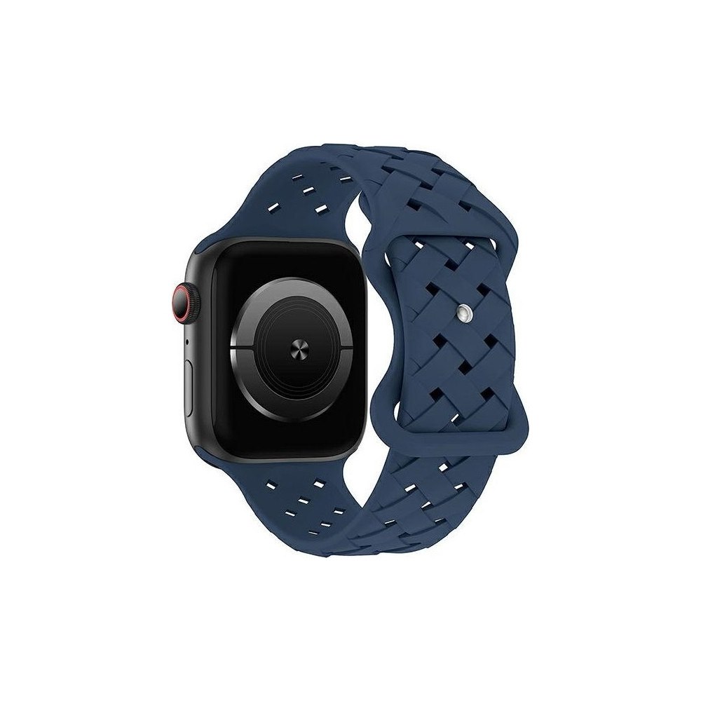 Belinea Beline Apple Watch silikonvävd rem 38/40/41 mm blå / deep bl...