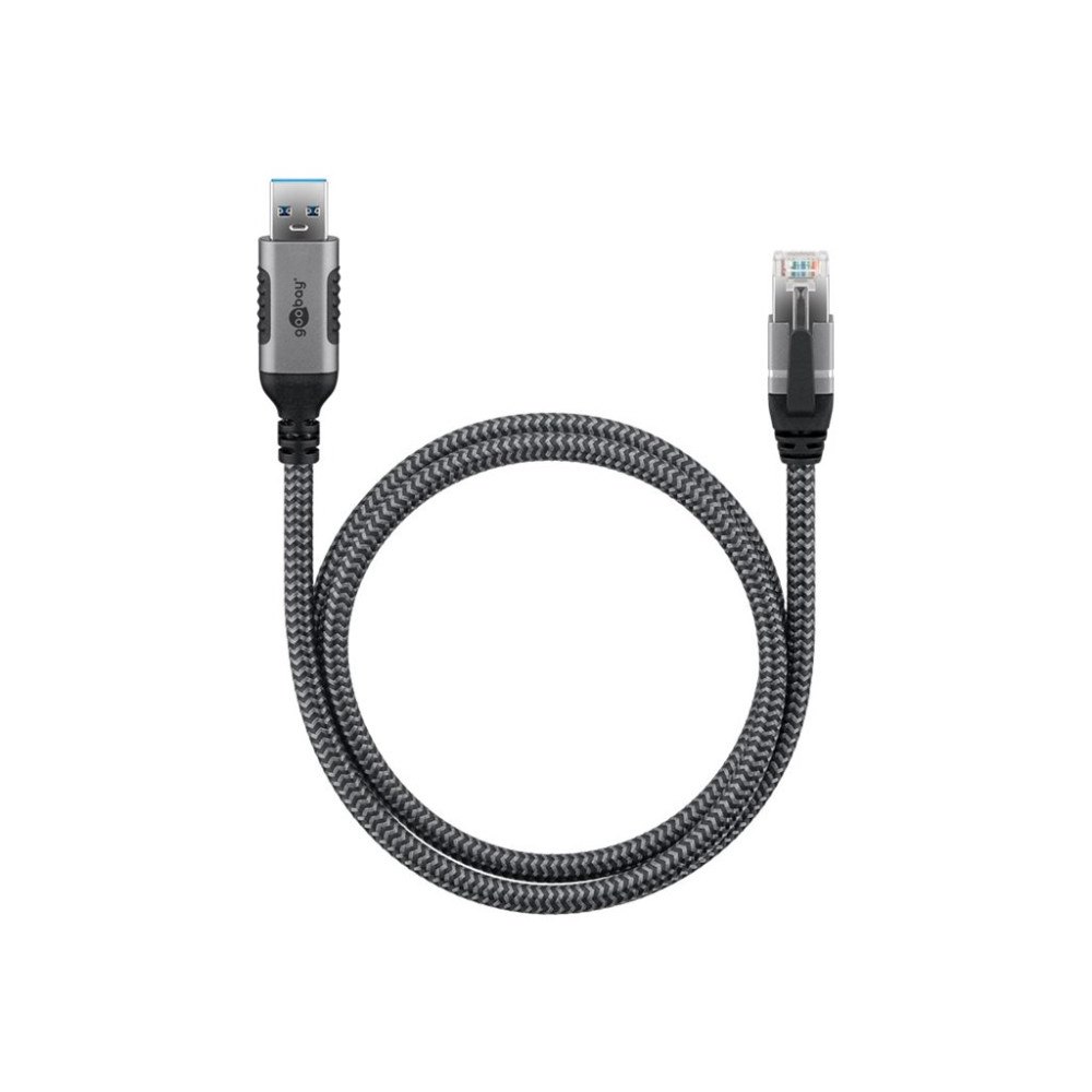 Goobay goobay nätverkskabel - 7.5 m - svart, silver