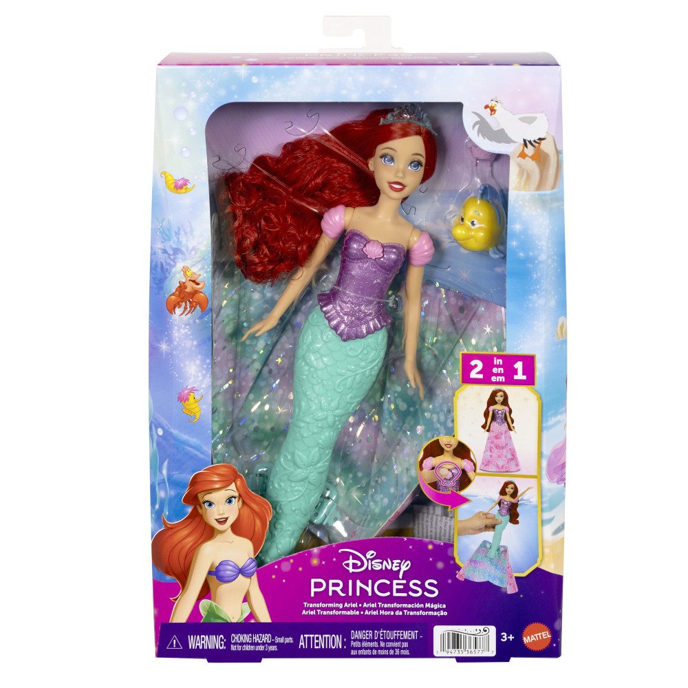 Disney Princess Disney Princess Omvandlande Docka Ariel