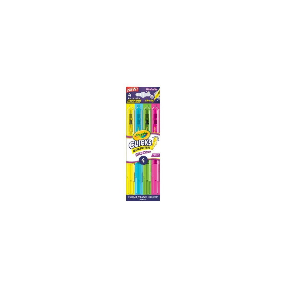 CRAYOLA Crayola Clicks Infällbara Tuschar 4 st