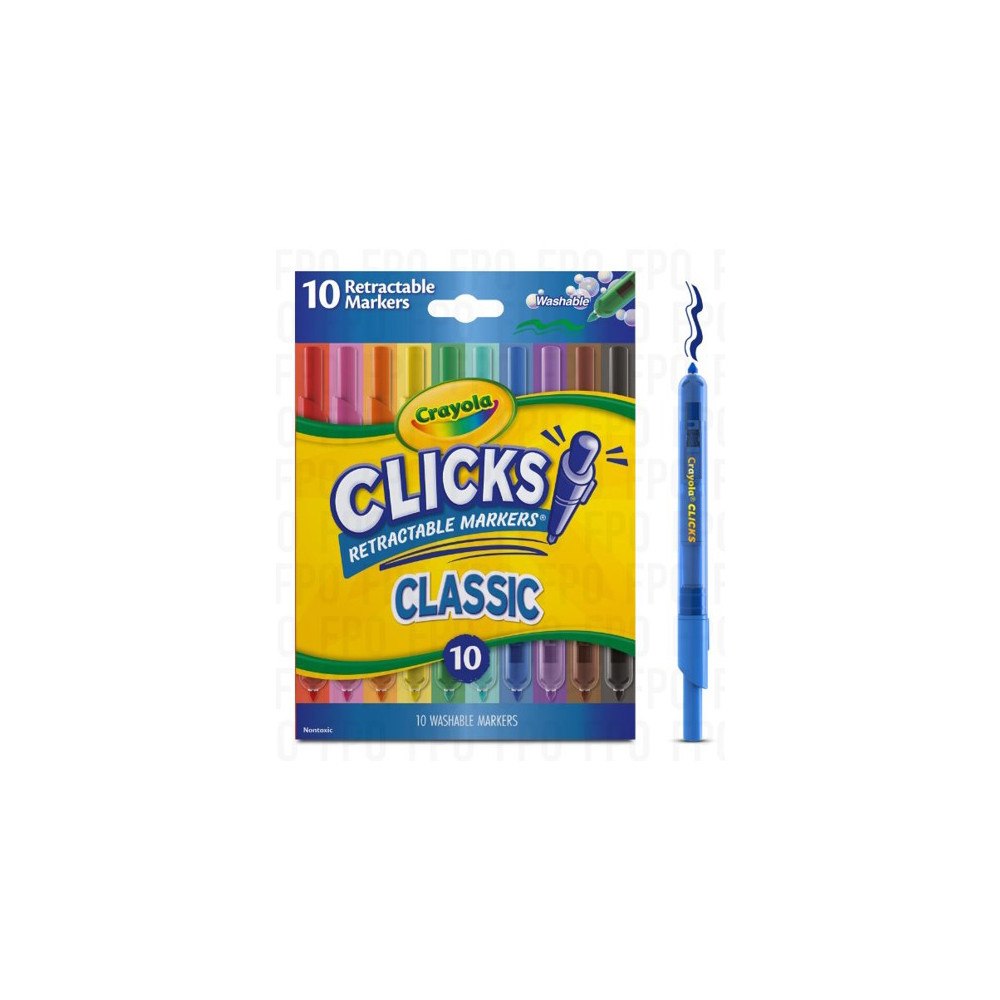 CRAYOLA Crayola Clicks Infällbara Tuschar 10 st