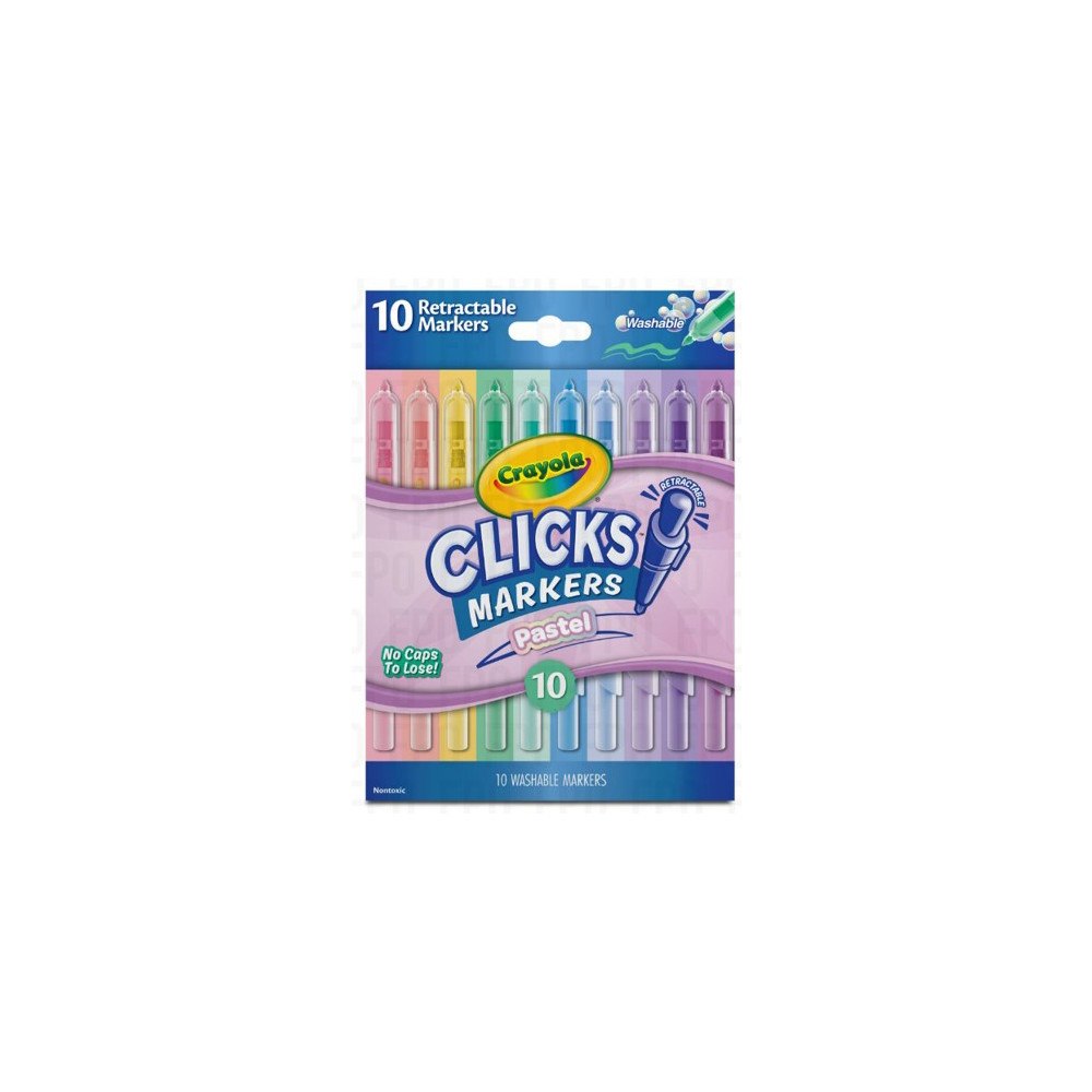 CRAYOLA Crayola Clicks Infällbara 10 st Pastell