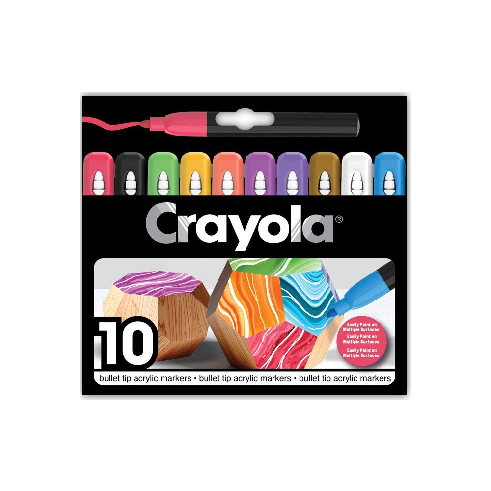 CRAYOLA Crayola Kulspets Akrylpennor 10 st