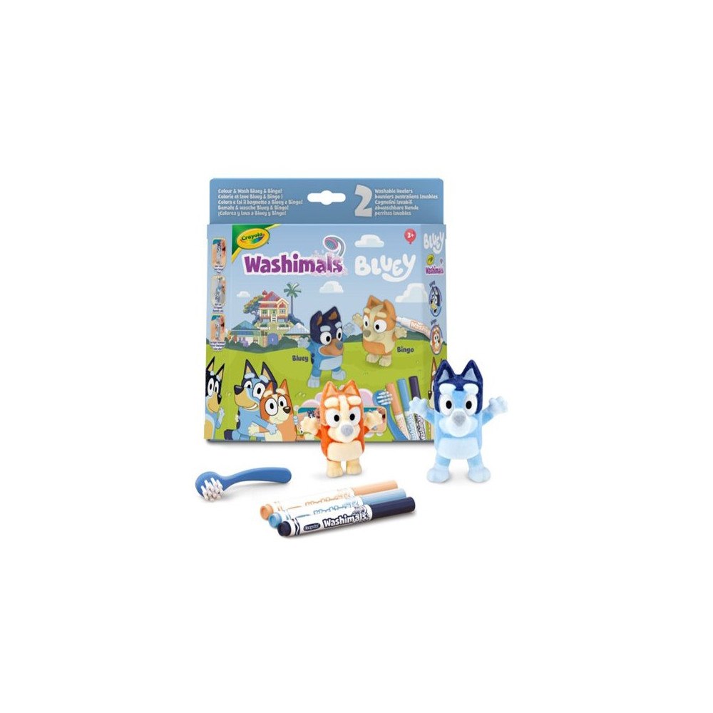 CRAYOLA Crayola S. ScrubbieBluey med 2husdjur