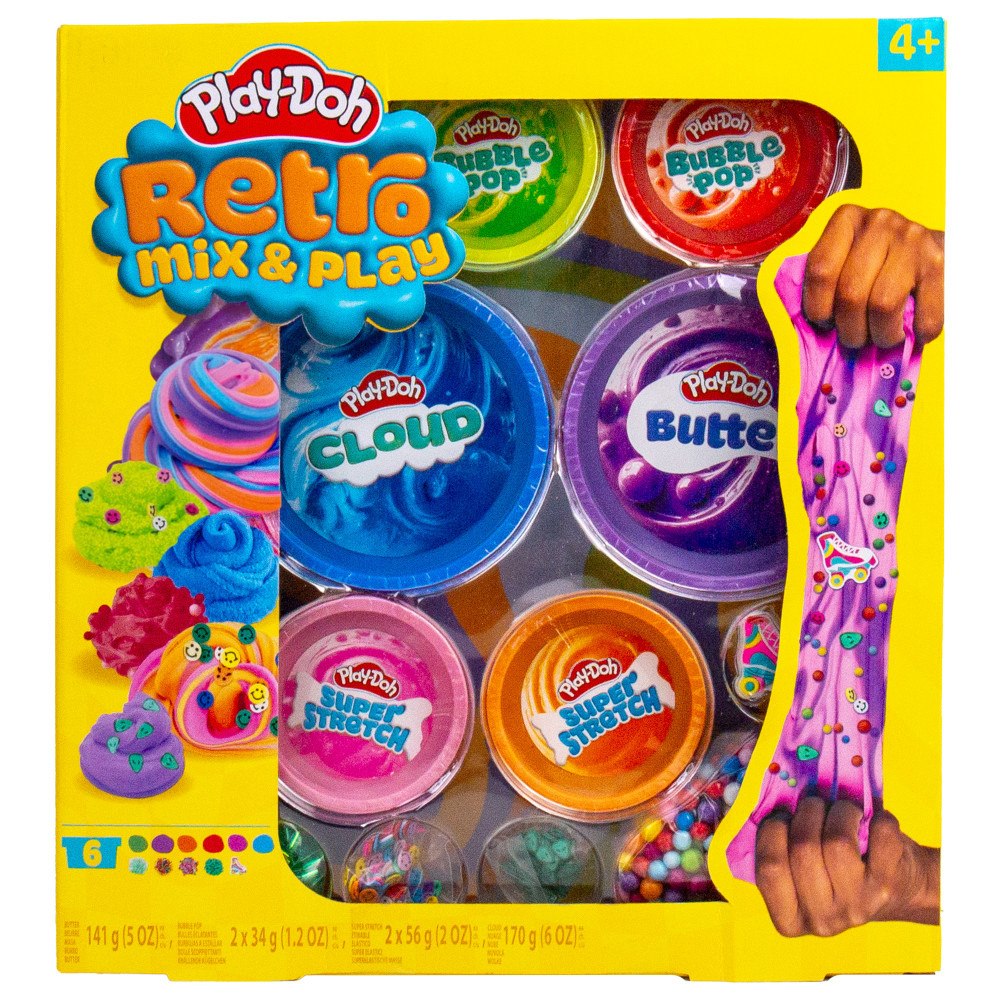 Play-Doh Play-Doh Retro Mix & Play 6 pack