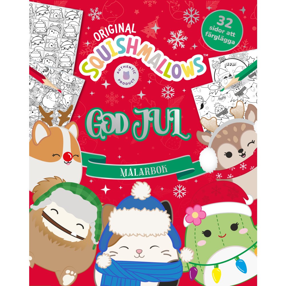 Tukan Förlag Squishmallows. God jul målarbok (häftad)