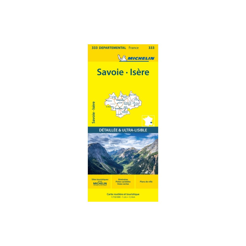 Michelin Editions Des Voyages Isere Savoie - Michelin Local Map 333