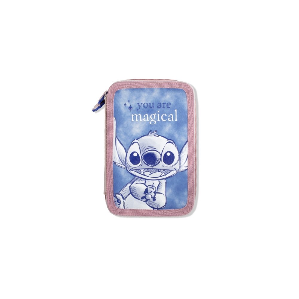 PEERS HARDY STITCH FILLED DOUBLE PENCIL CASE
