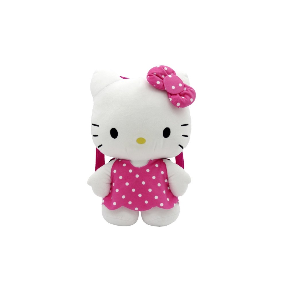 PEERS HARDY SANRIO PLUSH BACKPACK PINK HELLO KITTY