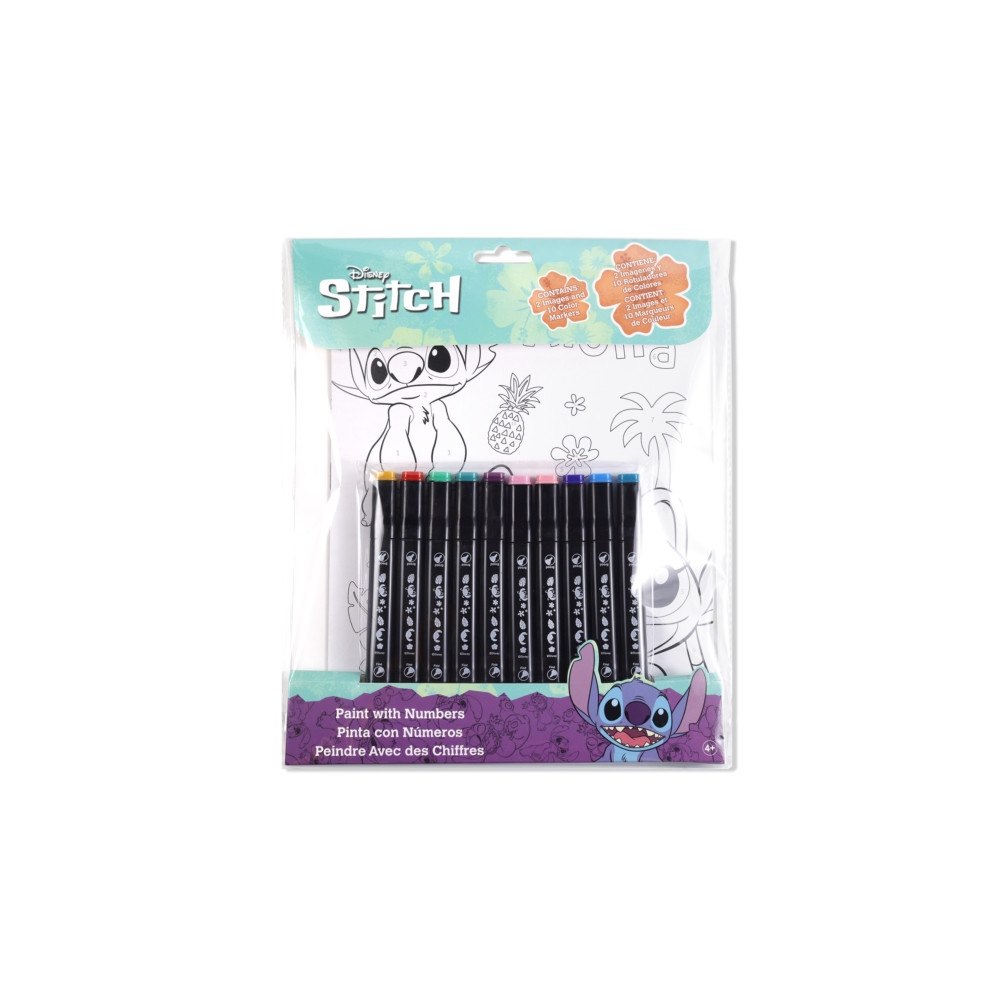 PEERS HARDY STITCH ALOHA COLOUR BY NUMBERS ACTIVITY SET