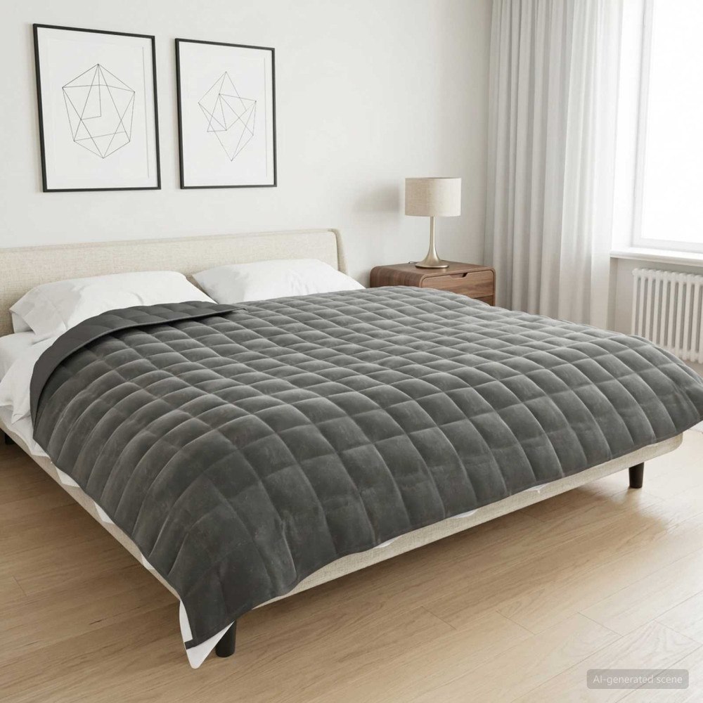 vidaXL Viktad Filt Antracit 200 x 230 cm 13 kg 100% Bomull 205T