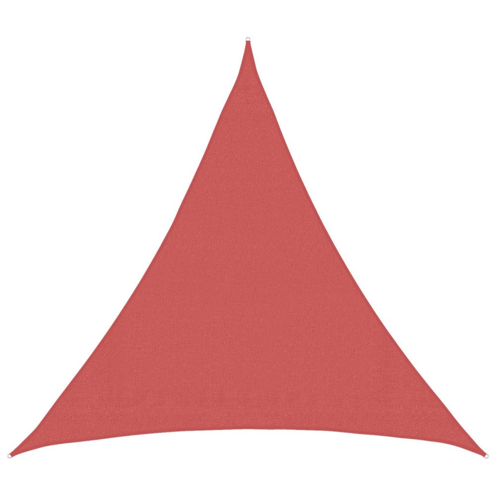 vidaXL Solsätt segel 2 x 2 x 2 m HDPE Triangulär Terracotta