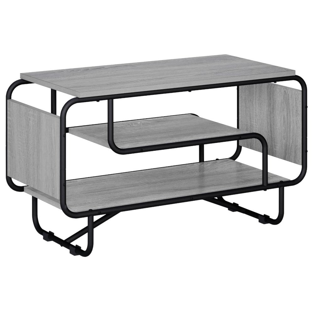 vidaXL TV-bänk 80 x 36 x 45 cm Grå Sonoma Konstruerat trä