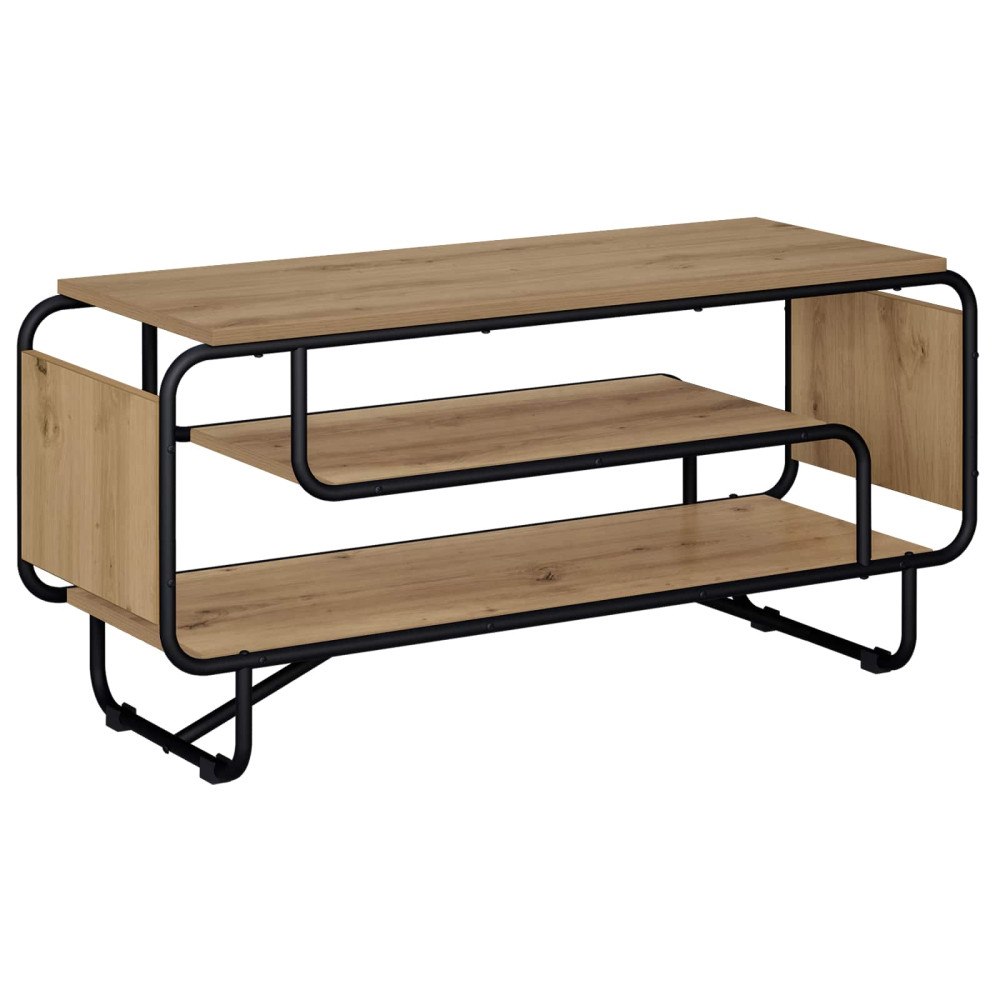 vidaXL TV-bänk 98 x 36 x 45 cm Artisan-ek Konstruerat trä