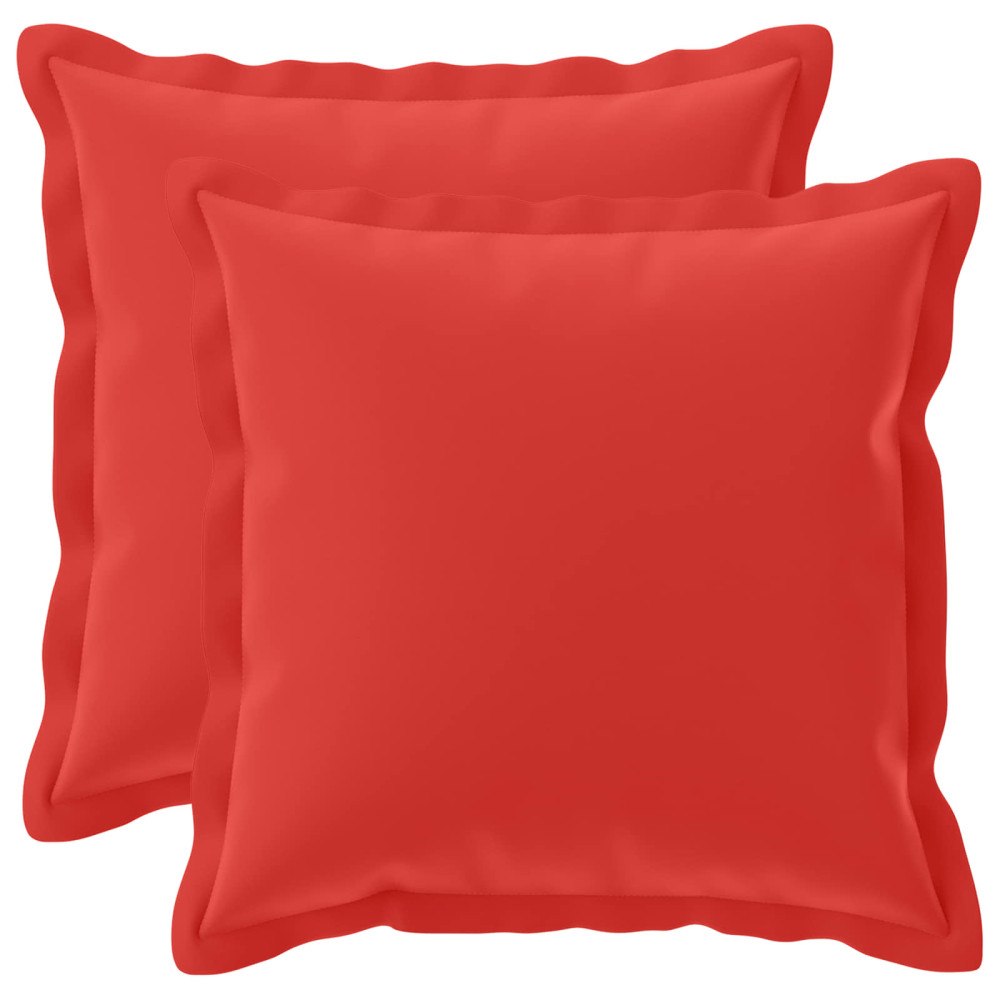 vidaXL Kuddöverdrag 2 st HOUTEN Röd 45 x 45 cm Polyester