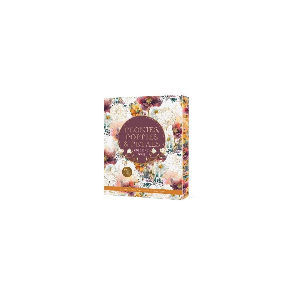 Editors of Chartwell Books Peonies, Poppies & Petals Coloring Book: Color Your Way Through Beautiful Blooms and Delicate Details (häftad, eng)
