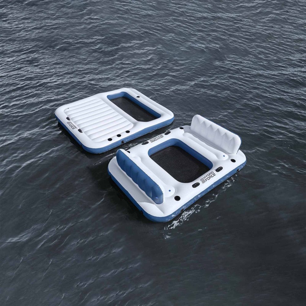Bestway Bestway Hydro-Force flytande ö 2 st 269 x 182 x 67 cm PVC Vit och blå