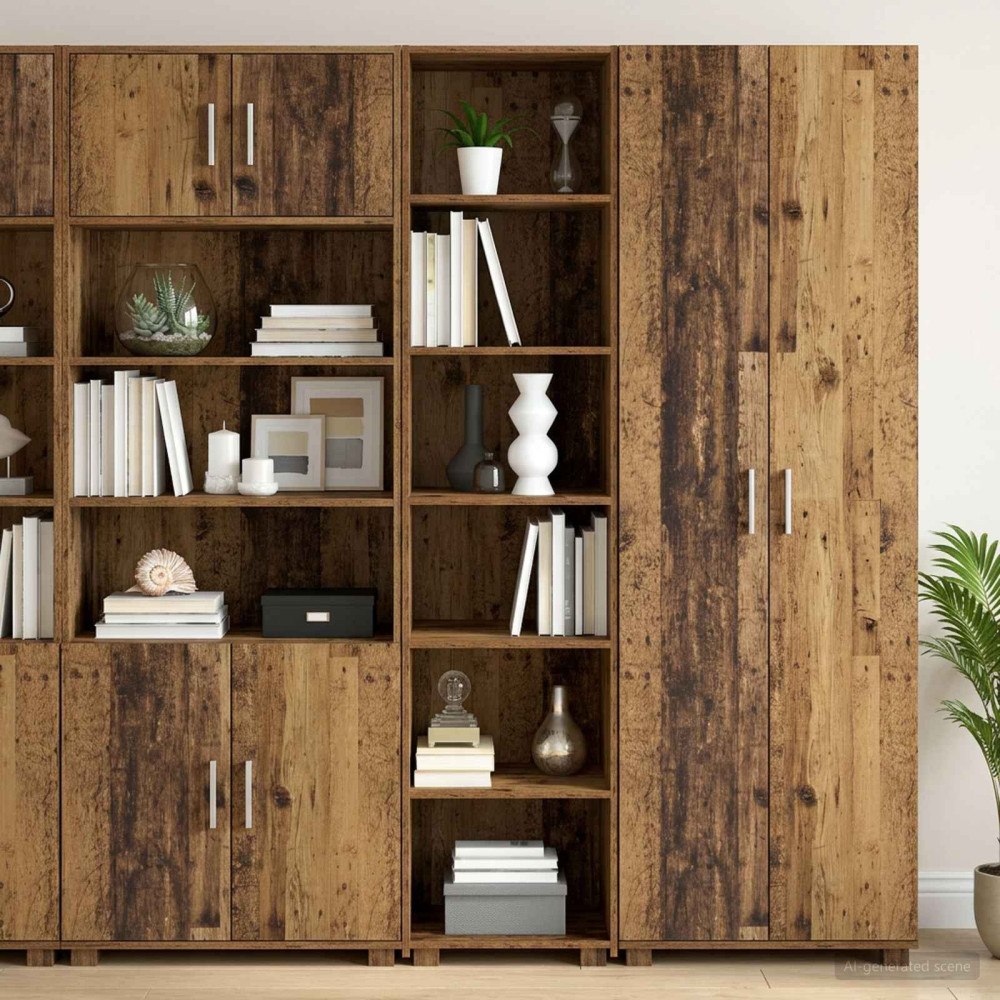 vidaXL Sideboard Gammalt trä 45 x 41 x 185 cm Konstruerat trä