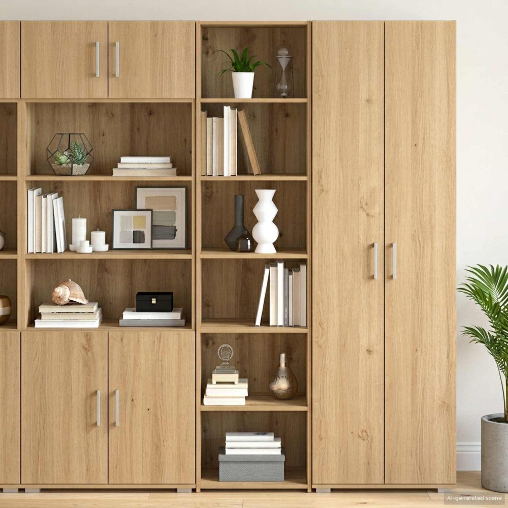 vidaXL Sideboard Artisan-ek 45 x 41 x 185 cm Konstruerat trä