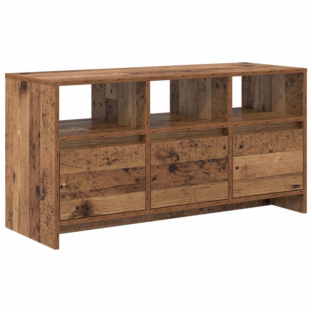 vidaXL TV-skåp 102 x 37,5 x 52,5 cm Gammalt trä Konstruerat trä