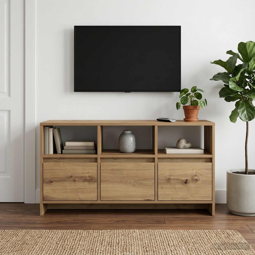vidaXL TV-skåp 102 x 37,5 x 52,5 cm Artisan-ek Konstruerat trä