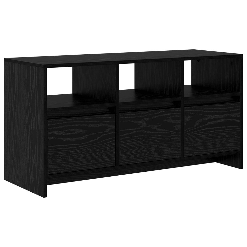 vidaXL TV-skåp 102 x 37,5 x 52,5 cm Svart ek Konstruerat trä