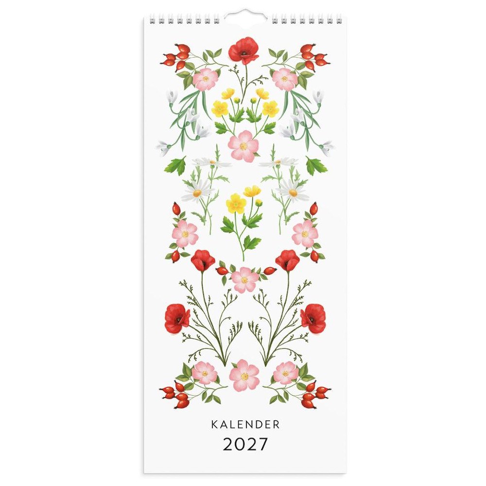 Burde Väggkalender Lilla Blomsterkal 2027