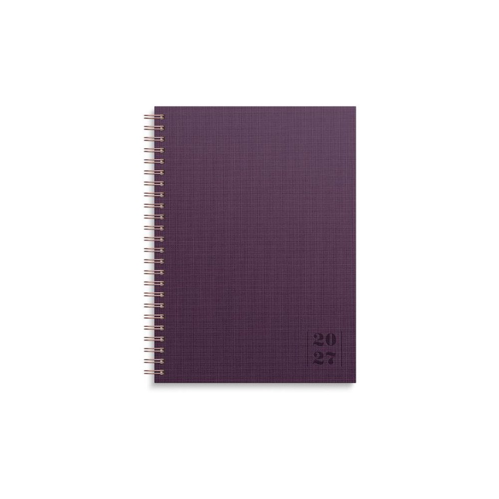 Burde Kalender Business Textile 2027 plommon