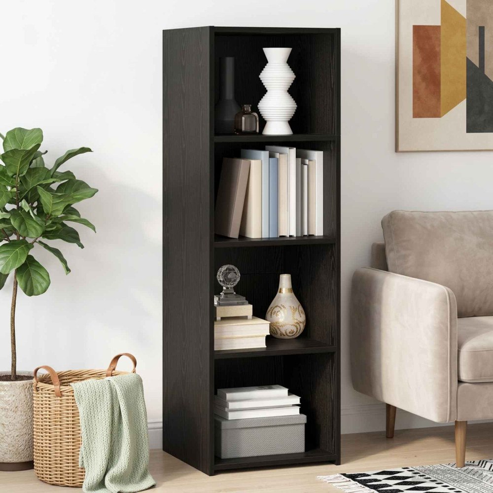 vidaXL Skåp Svart ek 40 x 41 x 124 cm Konstruerat trä