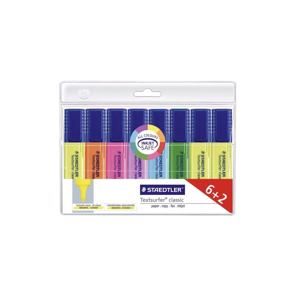 STAEDTLER STAEDTLER Textsurfer classic - överstrykningspenna - blandfärger (paket om 8)