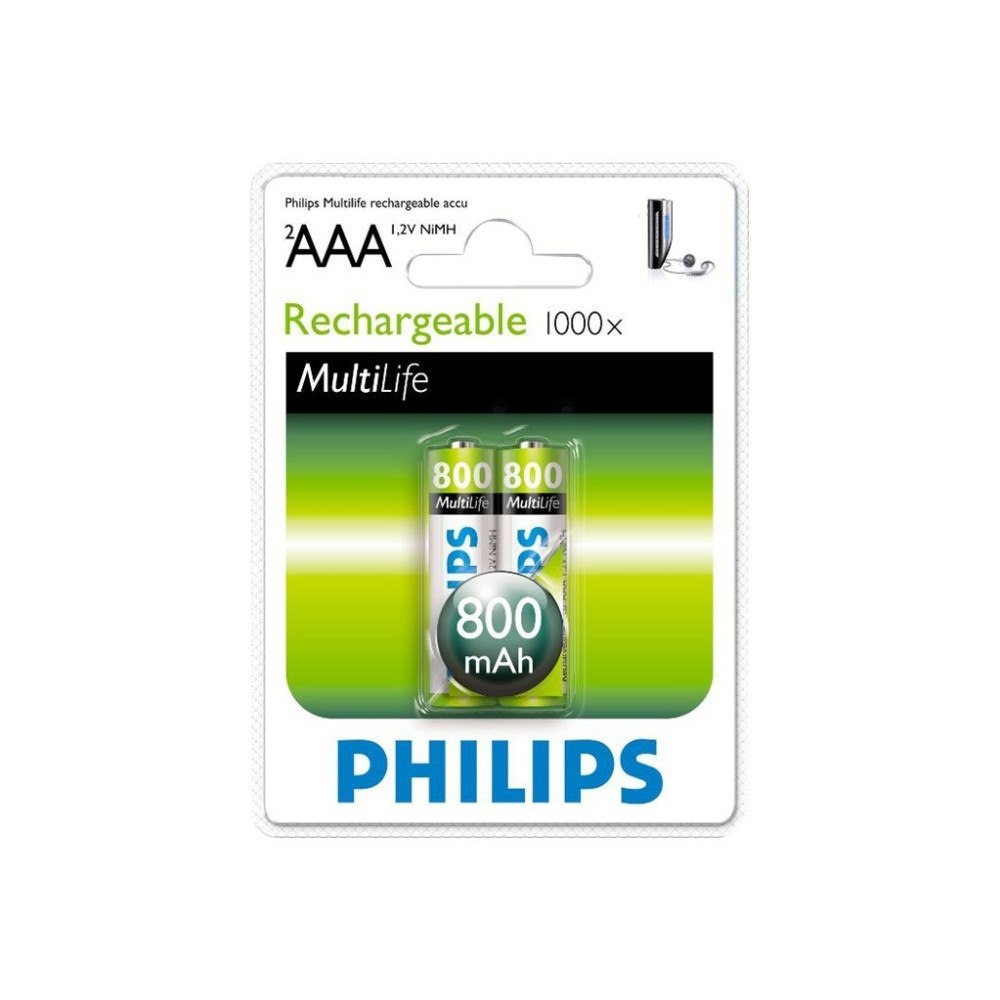 Philips Philips Multilife R03B2A80 batteri - 2 x AAA - NiMH