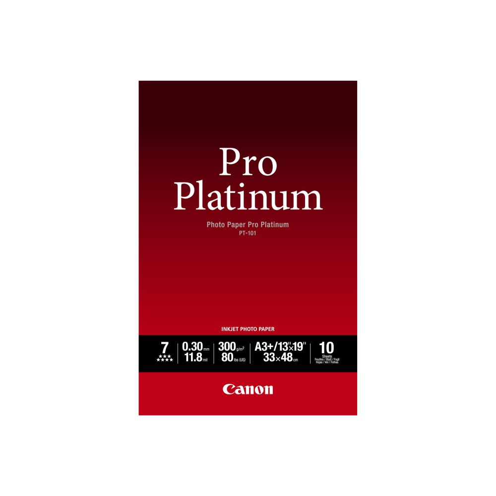 CANON Canon Photo Paper Pro Platinum - fotopapper - 10 ark - A3 Plus - 300 g/m²