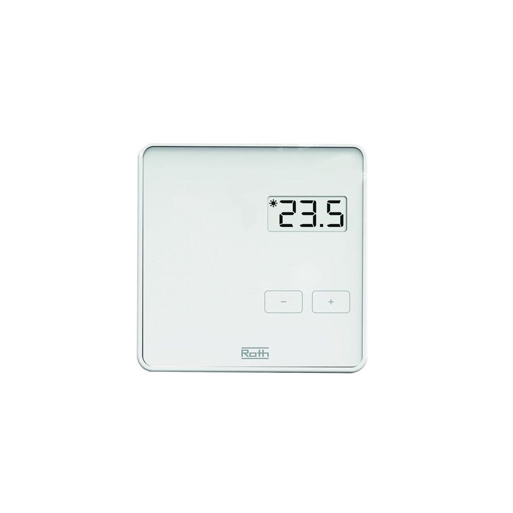 ROTH Roth Project rumtermostat med tydlig display i vit (för Proj...