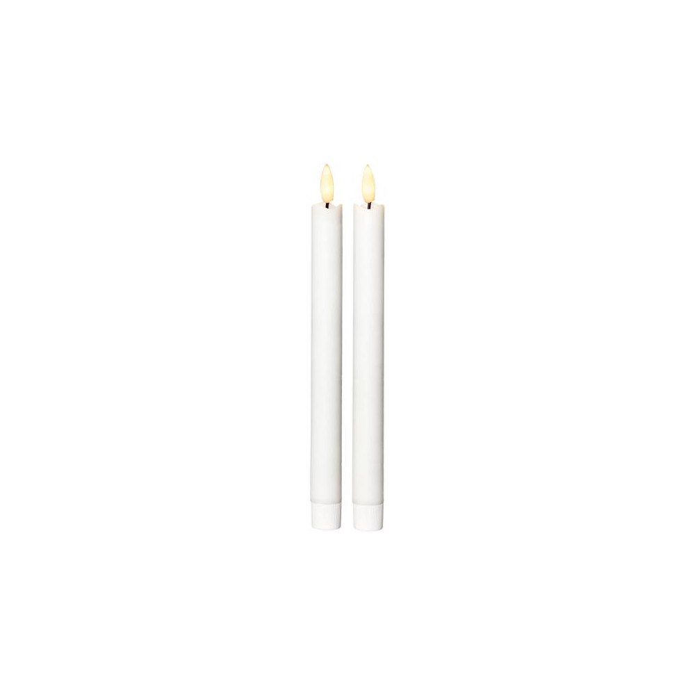 STAR TRADING Antikljus STAR T LED Rustic 25cm vit