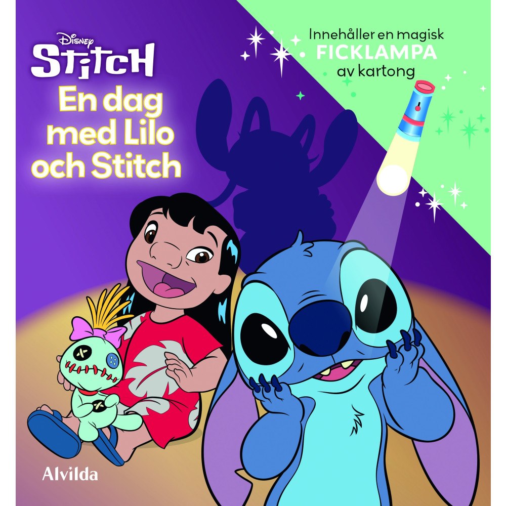 Alvilda Disney - En dag med Lilo och Stitch - Ficklampa (bok, board book)