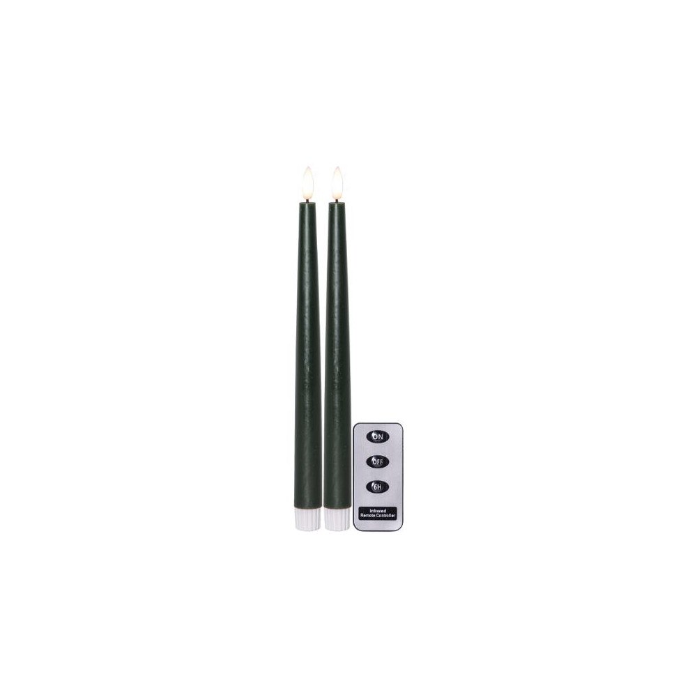STAR TRADING Antikljus STAR T LED 28cm grön 2/fp