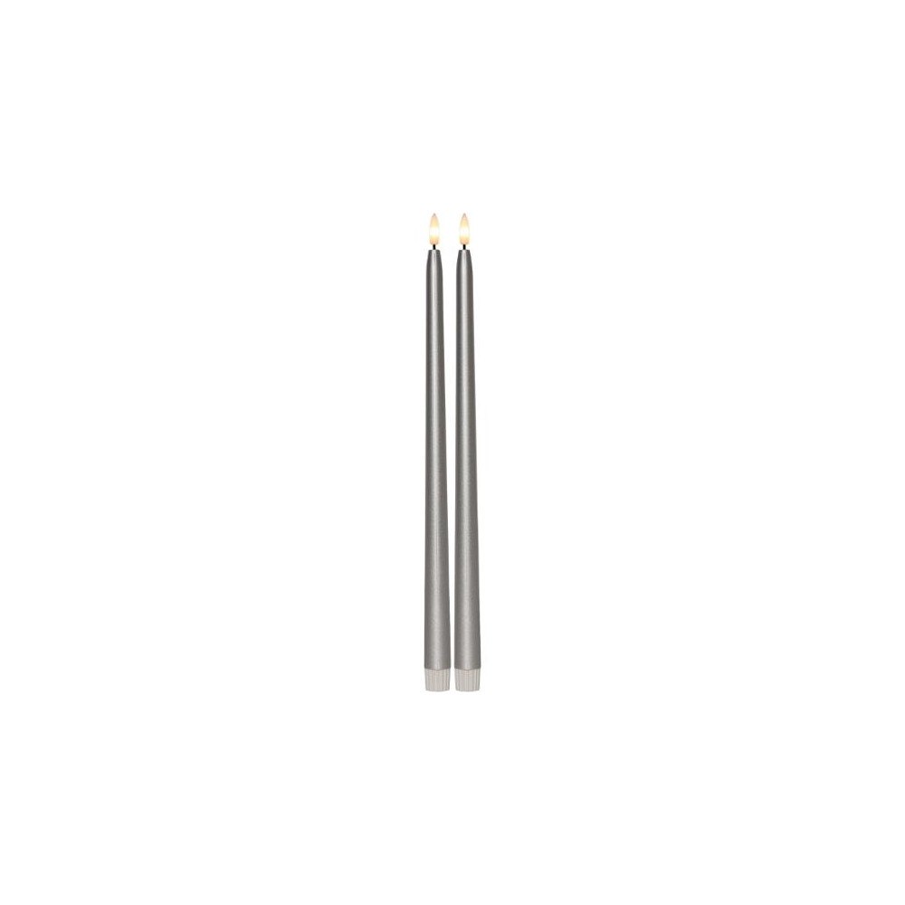 STAR TRADING Antikljus STAR T LED 39cm silver 2/fp