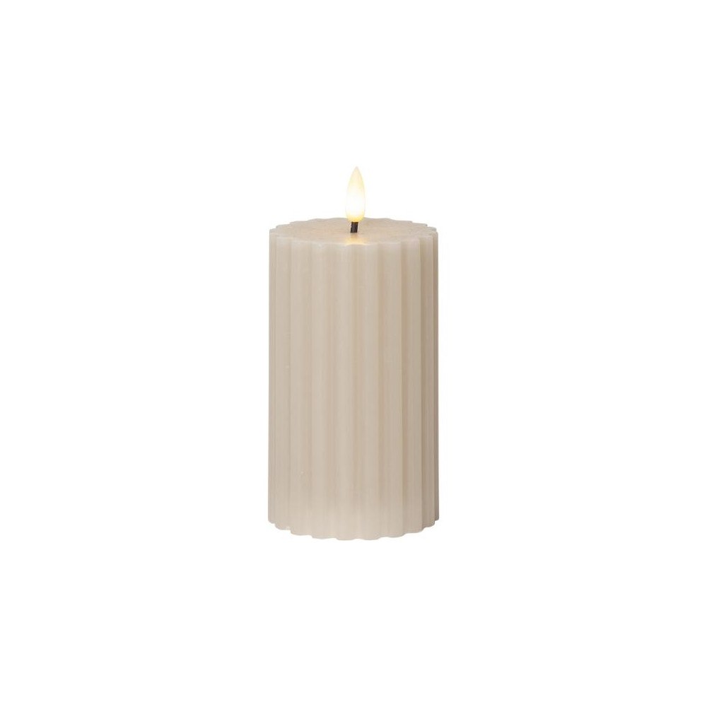 STAR TRADING Blockljus STAR T LED Stripe 15cm beige