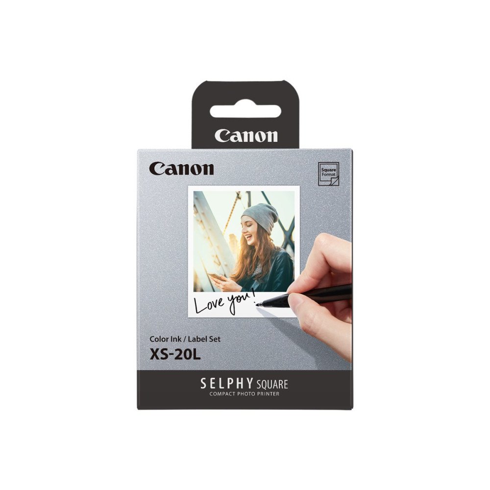 CANON Canon XS-20L - färg (cyan, magenta, gul) - bläckbandskassett och papperssats