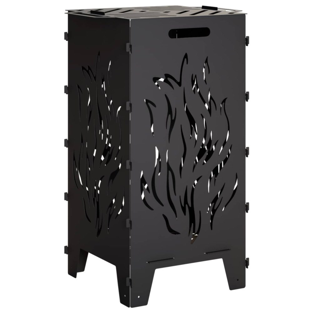 vidaXL Eldstad Svart 47 x 38 x 75 cm Stål
