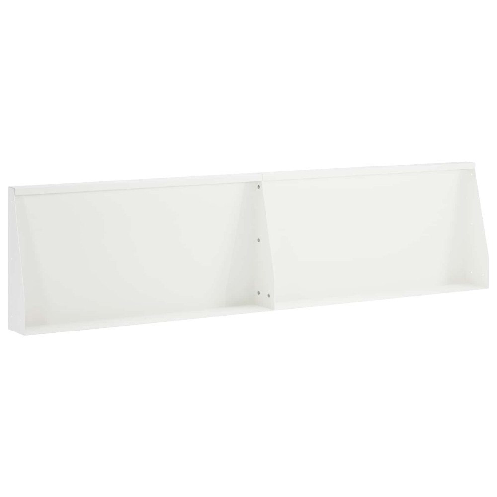vidaXL Stödvägg 2 st 80 x 12 x 30 cm Stål Vit