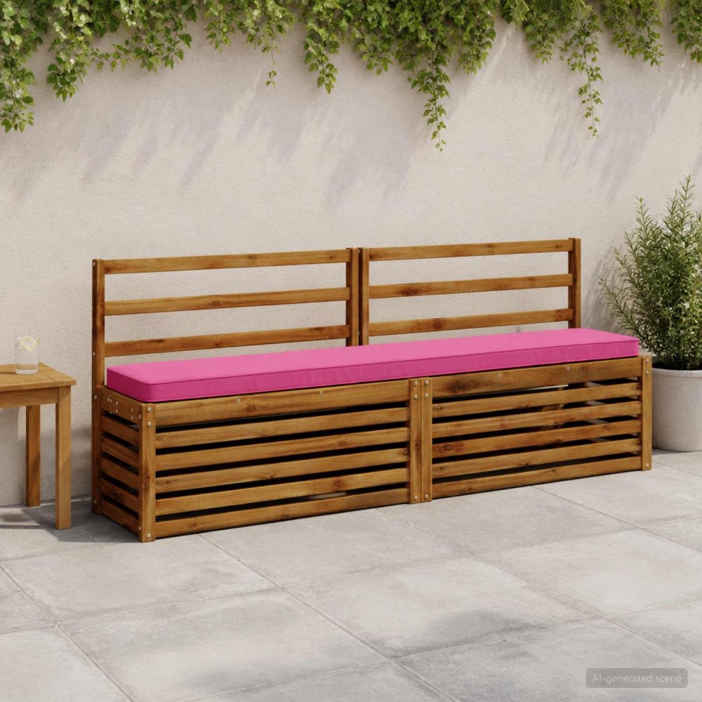 vidaXL 2-delade Bänk Kuddar VUGHT 2 st 100% Polyester Rosa
