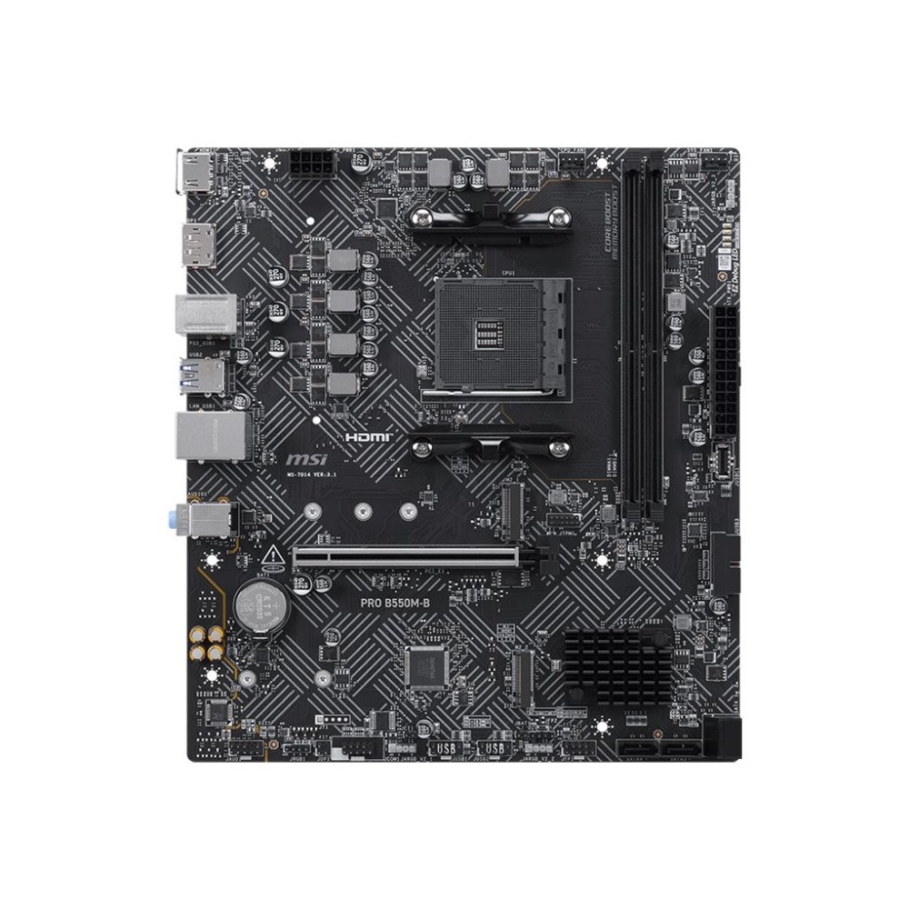 MSI MSI PRO B550M-B - moderkort - micro ATX - Socket AM4 - AMD B550