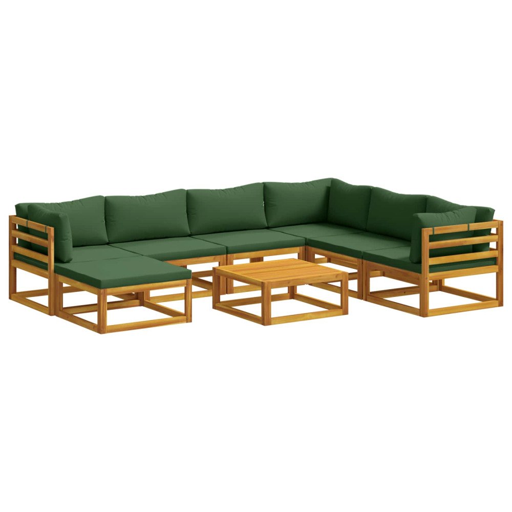 vidaXL Soffset 8 st Naturlig Massivt Akaciaträ