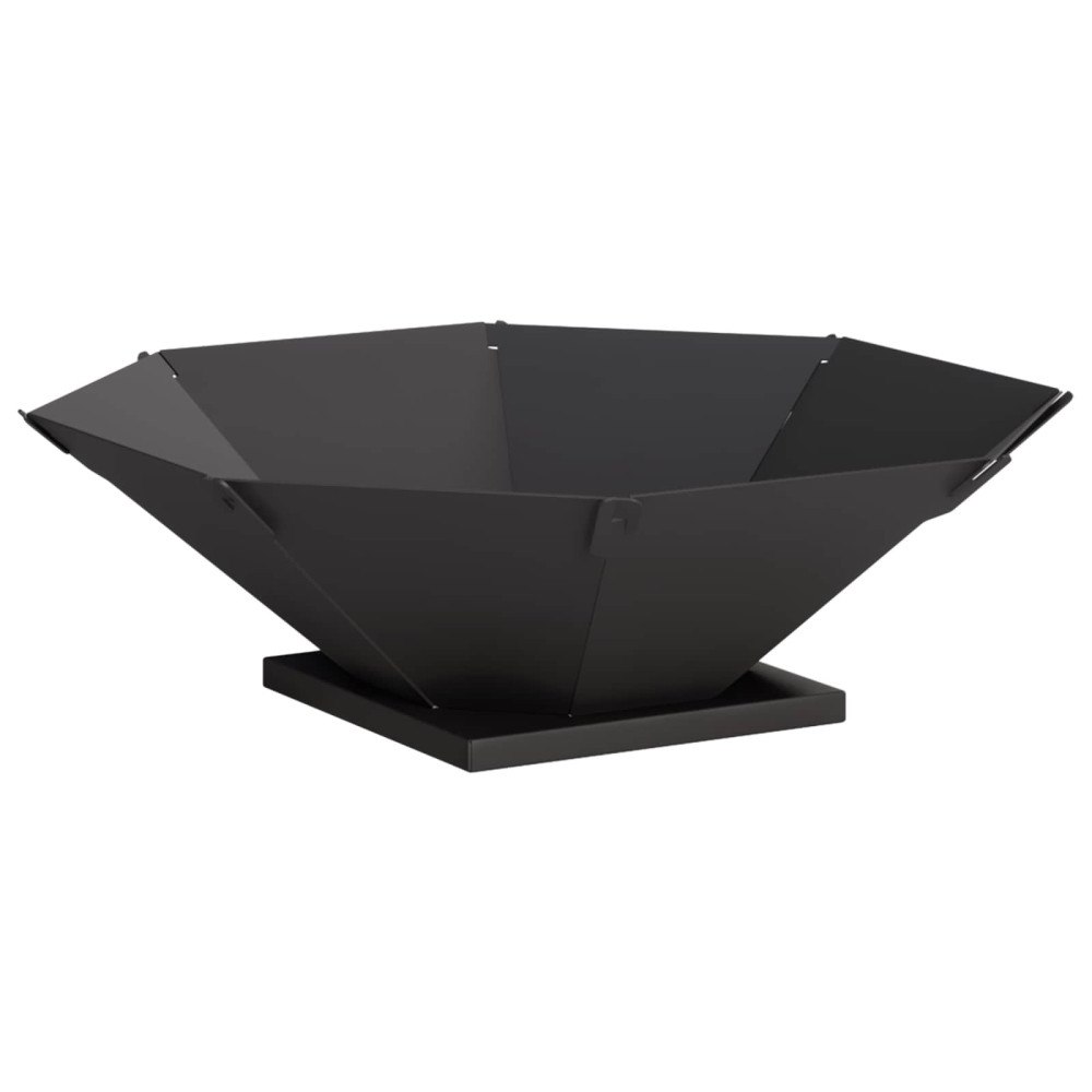 vidaXL Eldstad Svart 70,5 x 70,5 x 21,5 cm Stål