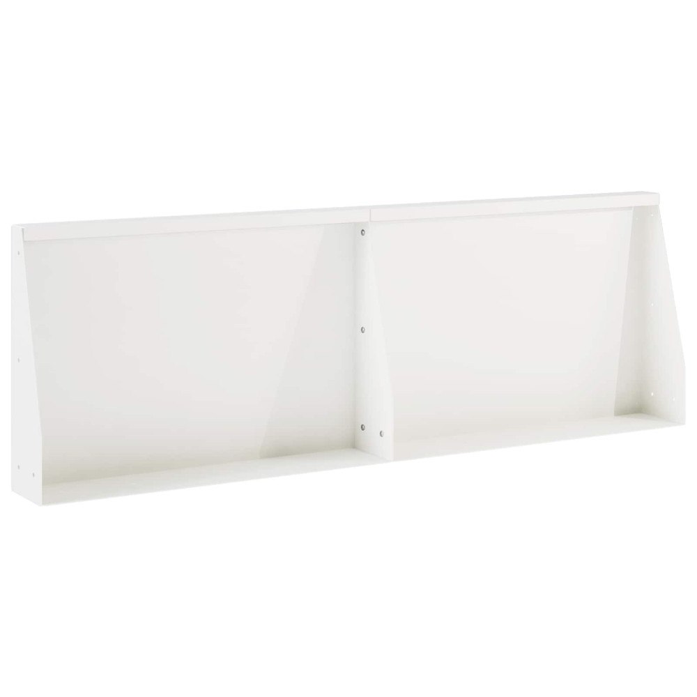 vidaXL Stödvägg 2 st 60 x 12 x 40 cm Stål Vit